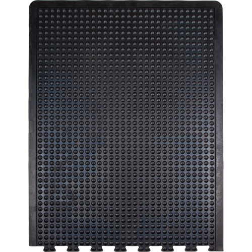 Anti-Fatigue Dome Matting, Bubbled, 3' x 4' x 1/2", Black, Rubber Waymarc Industries Inc