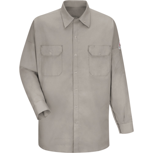 Chemise ignifuge pour soudeurs, Moyen, Gris Waymarc Industries Inc