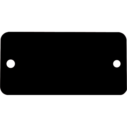 &eacute;tiquettes vierges, Aluminium, 3" la x 1" h Waymarc Industries Inc