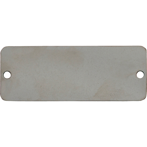 Blank Tags, Stainless Steel, 3" W x 1" H Waymarc Industries Inc