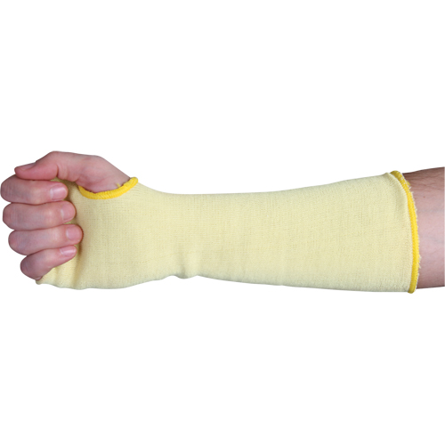 Manches &agrave; doubles couches de tissu r&eacute;sistant &agrave; la coupure, Kevlar, 22", ANSI/ISEA 105 niveau 3, Jaune Waymarc Industries Inc