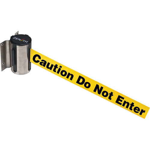 Barri&egrave;re &agrave; fixation murale, Acier, Fixation par vis, 7', Ruban Jaune Waymarc Industries Inc