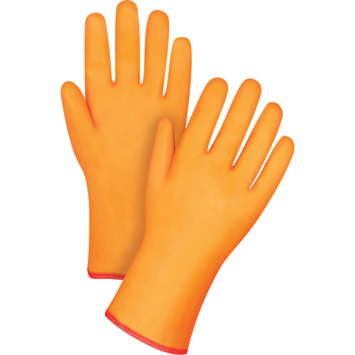 Winter-Lined Chemical-Resistant Gloves, Size Large/9, 12" L, PVC, Foam Fleece Inner Lining, Winter Weight Waymarc Industries Inc