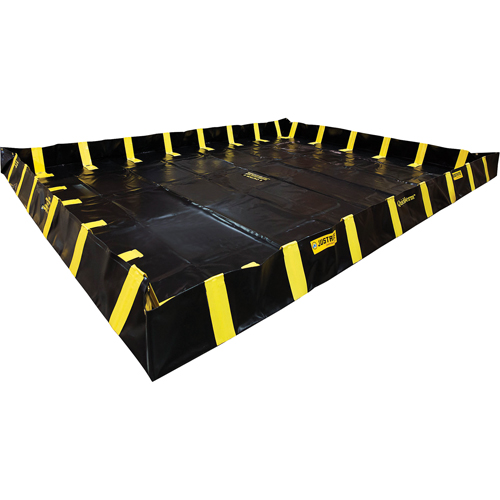 Bermes de confinement avec supports int&eacute;rieurs de parois QuickBerm , Capacit&eacute; 1795 gal., 12' la x 20' lo x 12" h, Support &agrave; encliqueter Waymarc Industries Inc