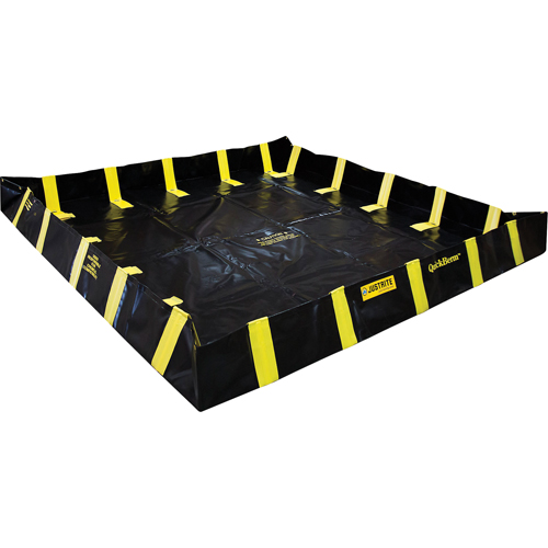 Bermes de confinement avec supports int&eacute;rieurs de parois QuickBerm , Capacit&eacute; 1910 gal. US, 16' la x 16' lo x 12" h, Support &agrave; encliqueter Waymarc Industries Inc