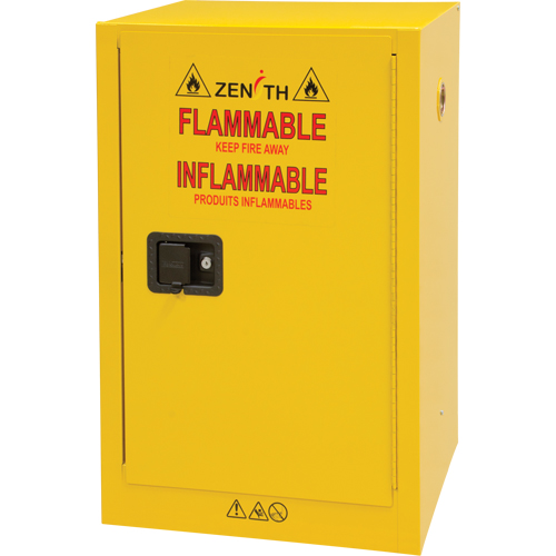 Flammable Storage Cabinet, 12 gal., 1 Door, 23" W x 35" H x 18" D Waymarc Industries Inc