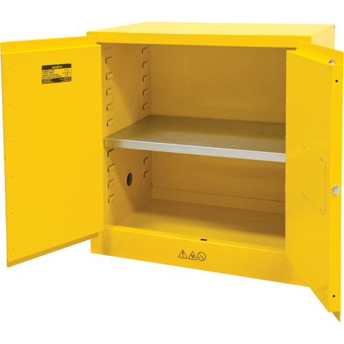 Armoire pour produits inflammables, 22 gal., 2 Porte(s), 35" La x 35" h x 22" p Waymarc Industries Inc