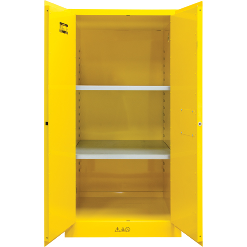 Armoire pour produits inflammables, 60 gal., 2 Porte(s), 34" La x 65" h x 34" p Waymarc Industries Inc