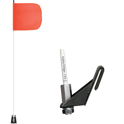 Safety Whip&reg; Light-Duty Whips, Window Mount, 5' High, Orange Waymarc Industries Inc