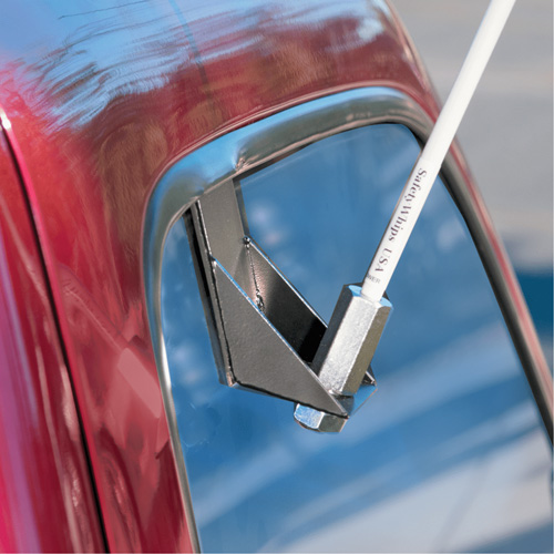 Safety Whip&reg; Light-Duty Whips, Window Mount, 5' High, Orange Waymarc Industries Inc