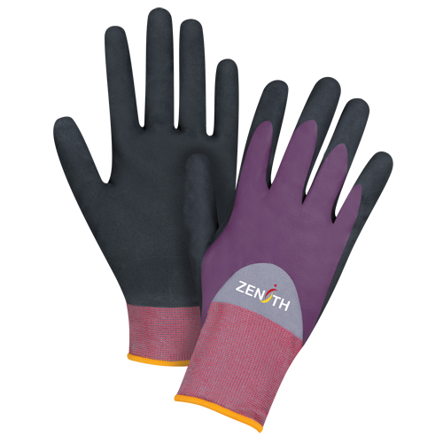 ZX-2 Premium Coated Gloves, 7/Small, Nitrile/Foam Nitrile Coating, 18 Gauge, Nylon Shell Waymarc Industries Inc