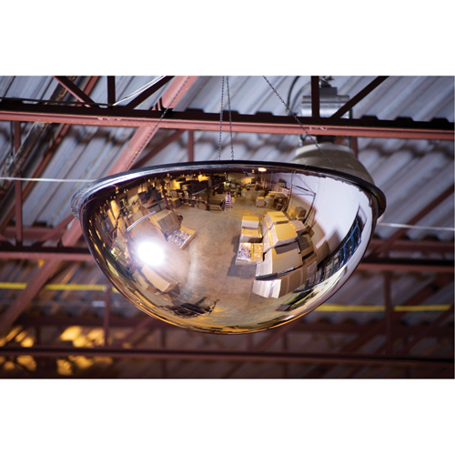 Miroir en d&ocirc;me 360°, D&ocirc;me complet, Dessus ferm&eacute;, Diam&egrave;tre 18" Waymarc Industries Inc