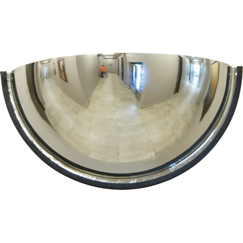 Miroir en d&ocirc;me 180°, Demi-d&ocirc;me, Dessus ferm&eacute;, Diam&egrave;tre 18" Waymarc Industries Inc