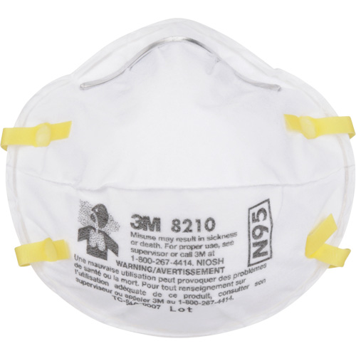 Respirateurs contre les particules 8210, N95, Certifi&eacute; NIOSH Waymarc Industries Inc