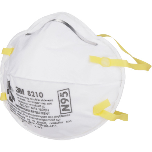 Respirateurs contre les particules 8210, N95, Certifi&eacute; NIOSH Waymarc Industries Inc