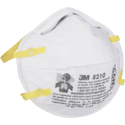Respirateurs contre les particules 8210, N95, Certifi&eacute; NIOSH Waymarc Industries Inc