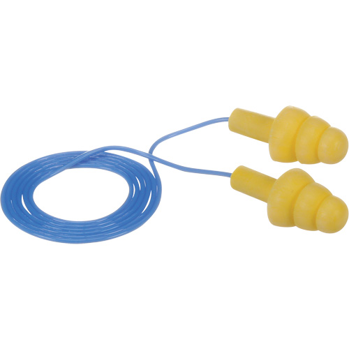 Bouchons d'oreilles pr&eacute;moul&eacute;s E-A-R Ultrafit, Avec cordon, Vrac - Sac en poly, 25 dB NRR, Taille unique Waymarc Industries Inc