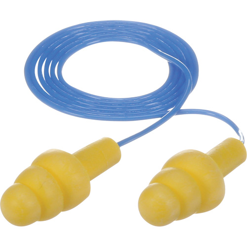 Bouchons d'oreilles pr&eacute;moul&eacute;s E-A-R Ultrafit, Avec cordon, Vrac - Sac en poly, 25 dB NRR, Taille unique Waymarc Industries Inc