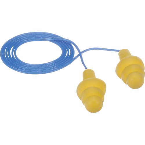 Bouchons d'oreilles pr&eacute;moul&eacute;s E-A-R Ultrafit, Avec cordon, Vrac - Sac en poly, 25 dB NRR, Taille unique Waymarc Industries Inc