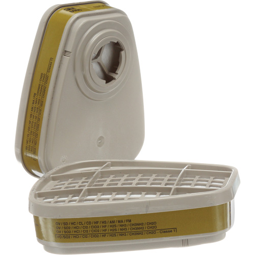 Cartouches pour respirateur s&eacute;rie 6000, Cartouche gaz/vapeur, Gaz multiples/Vapeurs Waymarc Industries Inc