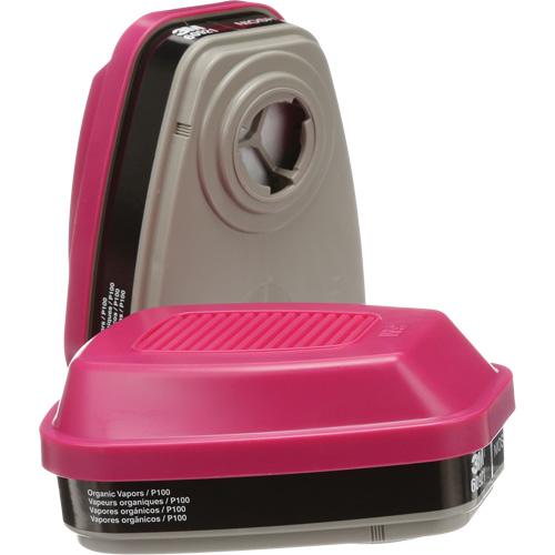 Cartouches pour respirateur s&eacute;rie 6000, Cartouche gaz/vapeur, Vapeurs organiques/P100 Waymarc Industries Inc