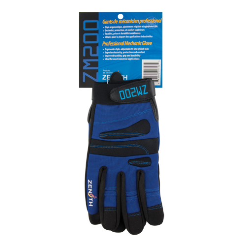 ZM200 Mechanic's Gloves, Synthetic Palm, Size Medium Waymarc Industries Inc