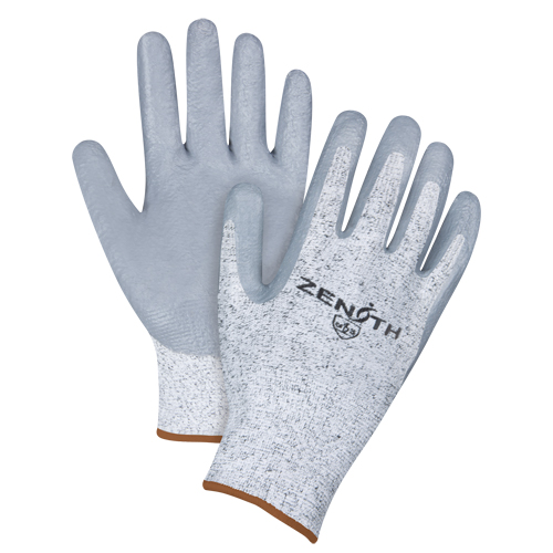 Gants &eacute;lastiques sans coutures r&eacute;sistants &agrave; la coupe, Taille Grand/9, Calibre 13, Rev&ecirc;tement Nitrile, Enveloppe en PEHP, ANSI/ISEA 105 niveau 2/EN 388 niveau 3 Waymarc Industries Inc