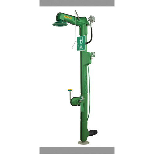 Heat-Traced Combination Emergency Shower & Eye/Face Wash Station, Wall-Mount Waymarc Industries Inc