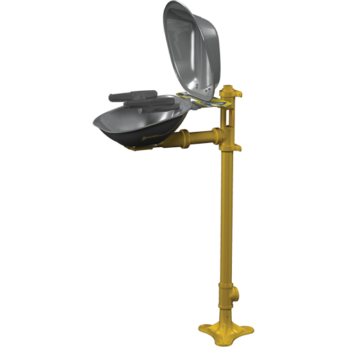 Halo Face/Eyewash Stations, Pedestal Installation, Stainless Steel Bowl Waymarc Industries Inc