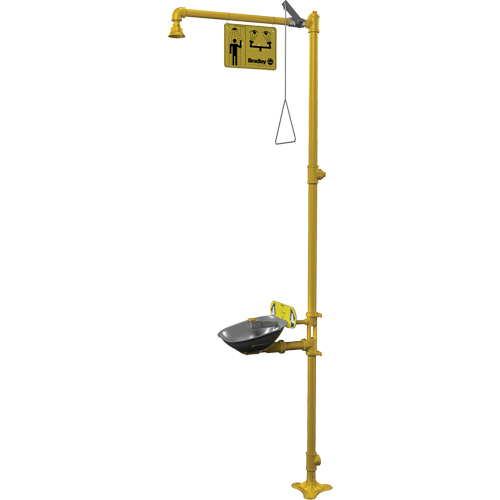 Halo Combination Emergency Shower & Eyewash Station Waymarc Industries Inc