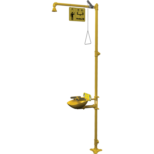 Halo Combination Emergency Shower & Eyewash Station Waymarc Industries Inc