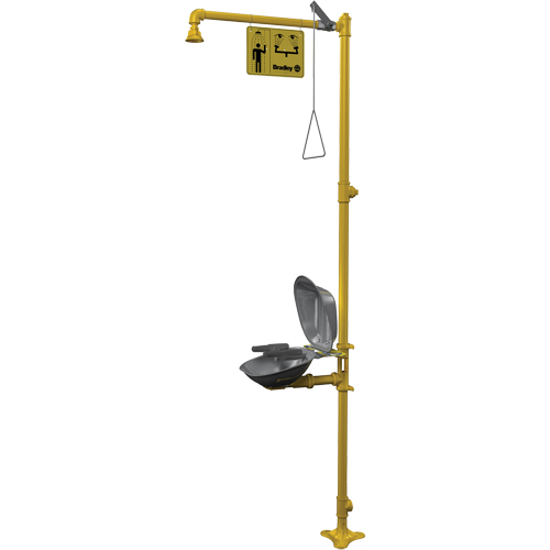 Combinaison de douche d'urgence & douche oculaire Halo Waymarc Industries Inc