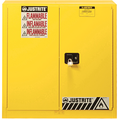 Armoire de s&eacute;curit&eacute; pour produits inflammables Ex Sure-Grip, 30 gal., 2 Porte(s), 36" La x 35" h x 24" p Waymarc Industries Inc