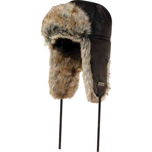 Quilted Synthetic Fur-Lined Hat, Nylon/Fur Lining, X-Large, Black Waymarc Industries Inc