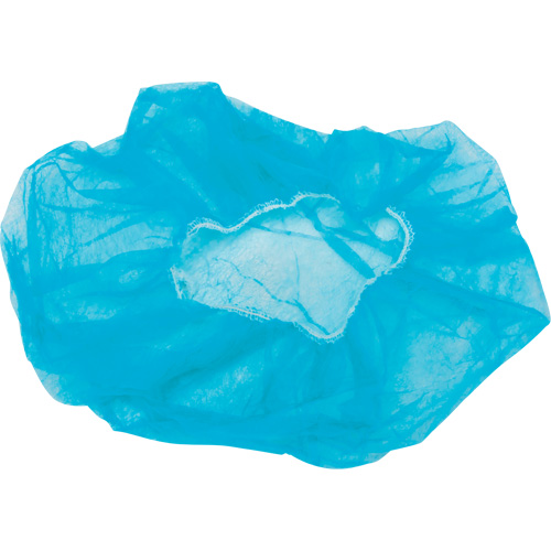 Non-Woven Bouffant Caps, Polypropylene, 21"/Large, Blue Waymarc Industries Inc