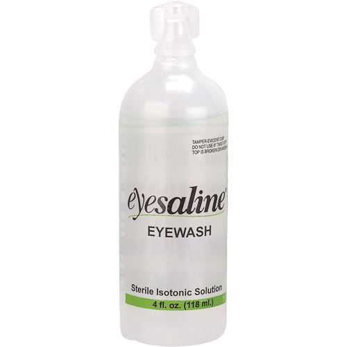 Saline Eyewash Bottles, Full Bottle, 4 oz. Waymarc Industries Inc