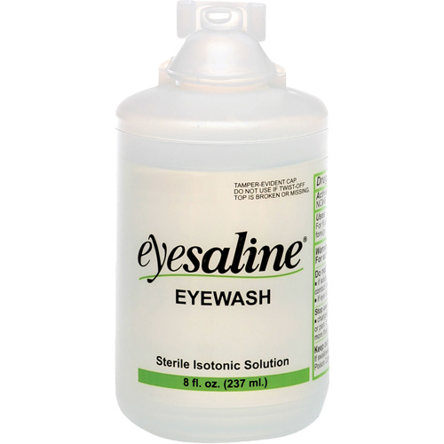 Saline Eyewash Bottles, Full Bottle, 8 oz. Waymarc Industries Inc