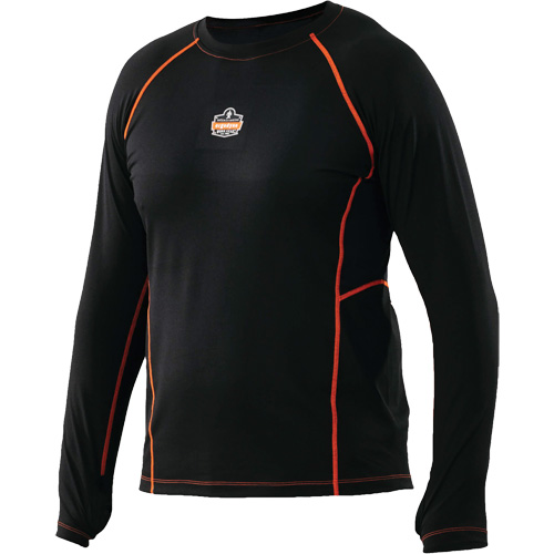 Long Sleeve Thermal Shirts, Men's, Medium, Black Waymarc Industries Inc