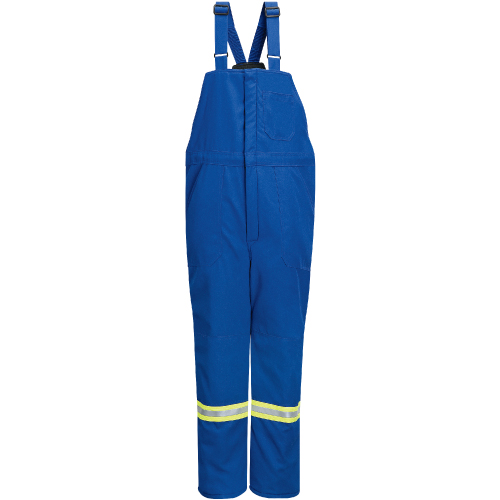 Deluxe Flame-Resistant Insulated Bib Overalls with Reflective Trim, Men's, 3X-Large, Navy Blue Waymarc Industries Inc
