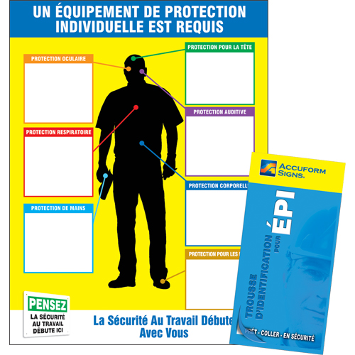 Tableau PPE-ID et livret d'&eacute;tiquettes Waymarc Industries Inc