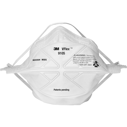 Respirateurs contre les particules 9105S V-Flex, N95, Certifi&eacute; NIOSH, Petit Waymarc Industries Inc