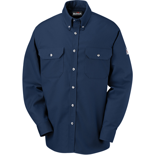 Chemises de tenue de ville r&eacute;sistantes aux flammes, Petit, Bleu marin Waymarc Industries Inc
