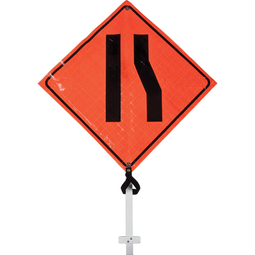 Narrow Road Pole Sign, 24" x 24", Vinyl, Pictogram Waymarc Industries Inc