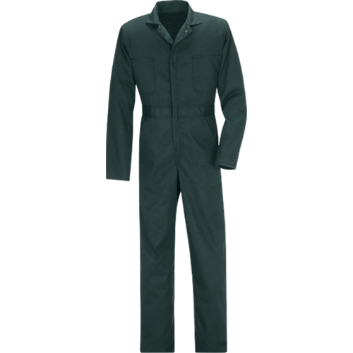 Coveralls, Men's, Green, Size 36 Waymarc Industries Inc