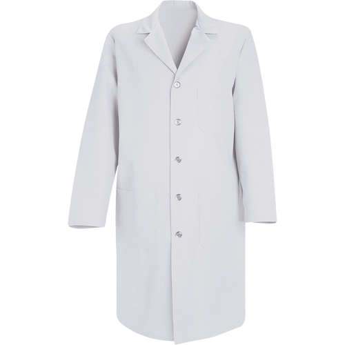 Lab Coats, Poly-Cotton, 32, White Waymarc Industries Inc