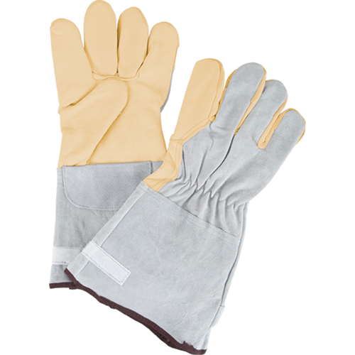 Gants de travail &agrave; ajustement d'usage standard, Grand, Paume en Cuir fleur de vache Waymarc Industries Inc