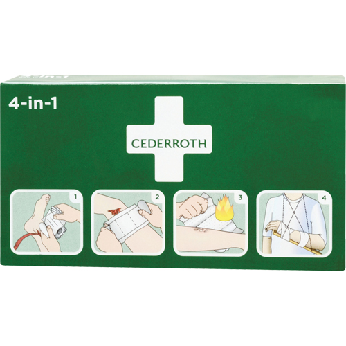 Cederroth 4-in-1 Bloodstopper, 9" L x 5-1/2" W Waymarc Industries Inc