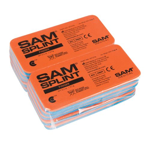 Attelles Sam, Doigt et orteil, Aluminium rembourr&eacute; au caoutchouc-mousse, 1-13/16", Classe 1 Waymarc Industries Inc