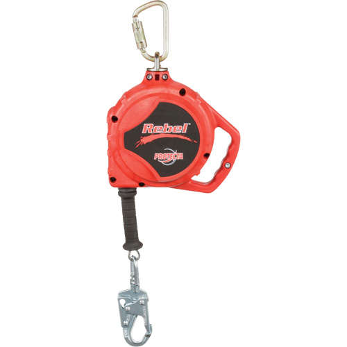 Rebel Self Retracting Lifeline, 33', Galvanized Steel, Swivel Waymarc Industries Inc