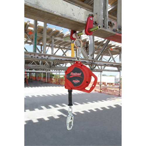 Rebel Self Retracting Lifeline, 33', Galvanized Steel, Swivel Waymarc Industries Inc